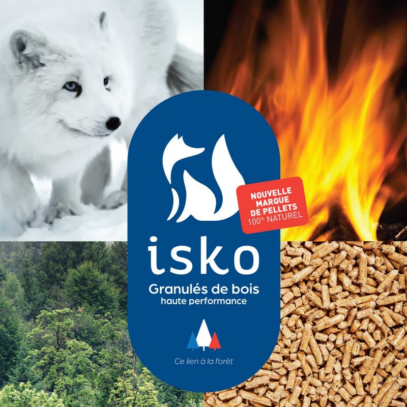 Demi-palette de granulés de bois ISKO - 35 sacs - Granulés de bois & pellets - Piskorski