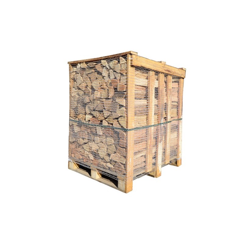 Palette de 1st de bois de chauffage 40cm spécial pizzeria - sec séchoirs - prêt à l'emploi - mélange feuillus - Bois pour four à bois - Piskorski