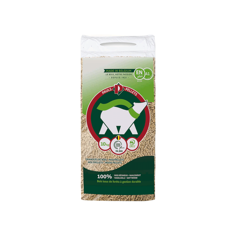 Granulés de bois PAULS Pellets - 104 sacs de 10kg